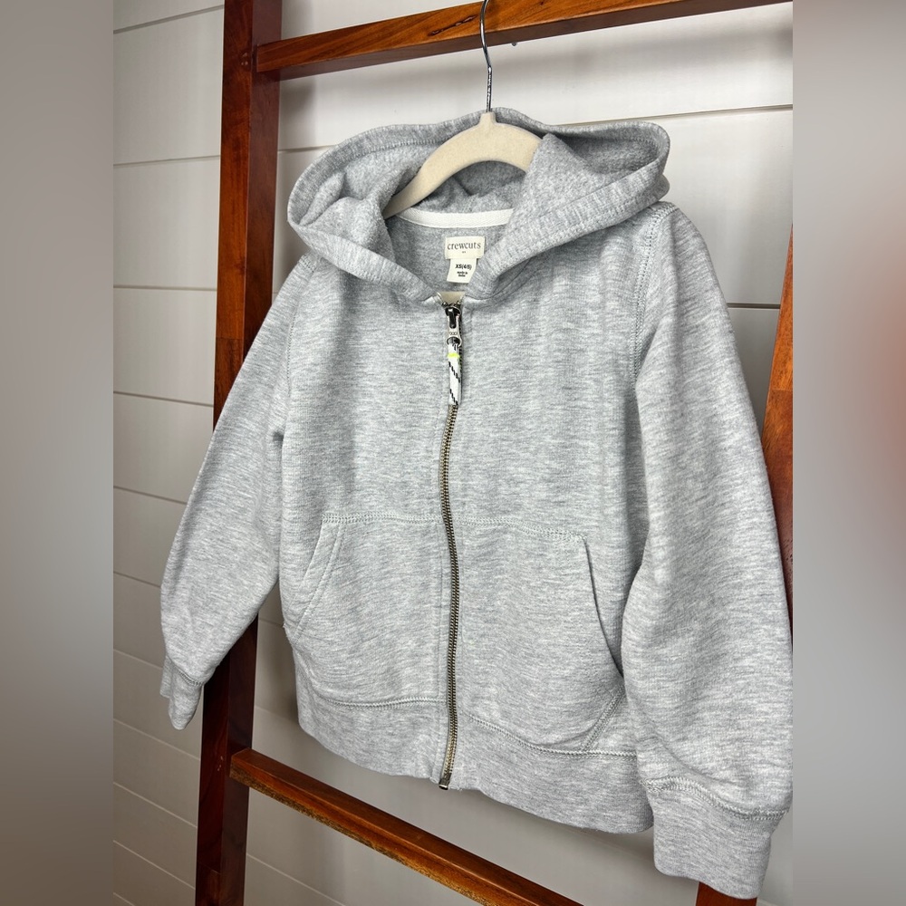 Crewcuts Light Gray Kids Hoodie - Picture 5 of 5